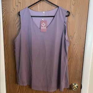 Women's Purple Sleeveless Top